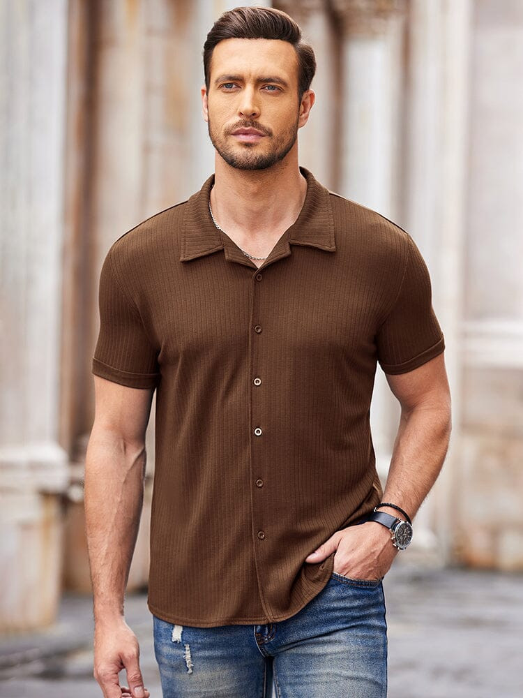 Casual Slim Fit Knit Shirts (US Only) | Coofandy