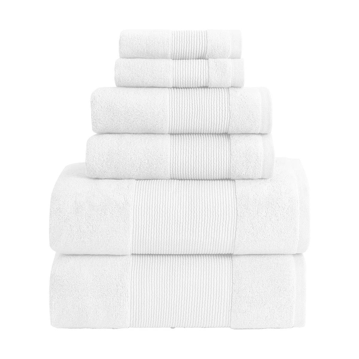 Modern Threads - Air Cloud 6-Piece 100% Zero-Twist Cotton Towel Set - Bath Towels, Hand Towels, &... | Wayfair North America