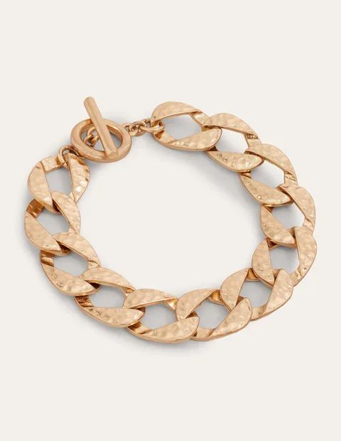 Hammered Flat Chain Bracelet | Boden (UK & IE)