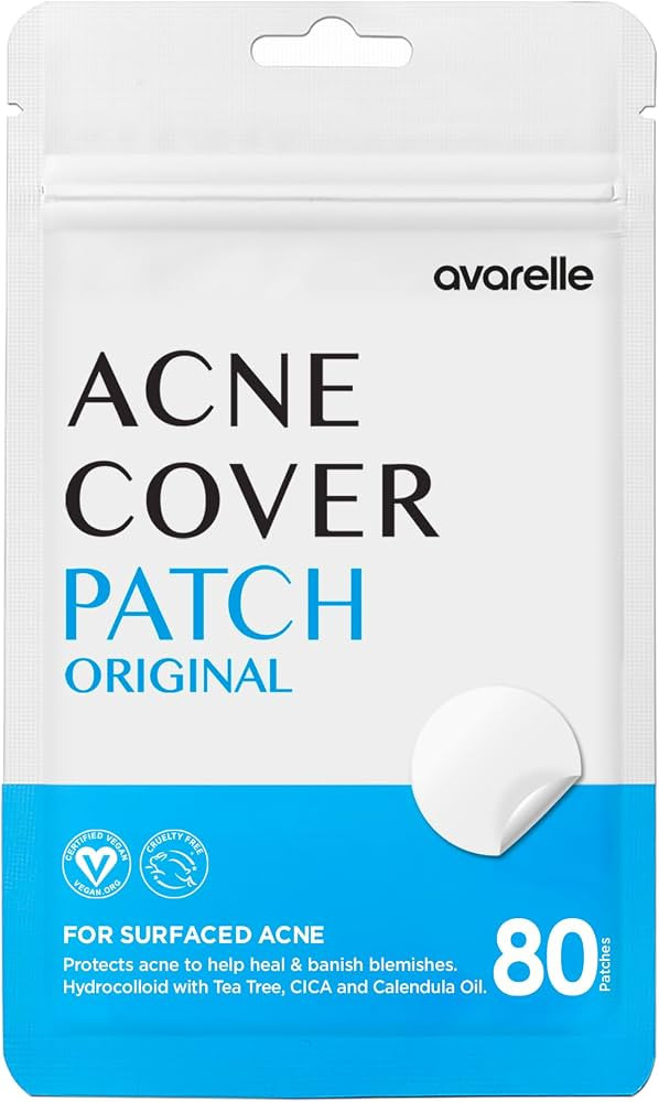 AVARELLE Pimple Patches for Face | Hydrocolloid Acne Patches for Covering Blemishes | Zit Patches... | Amazon (US)