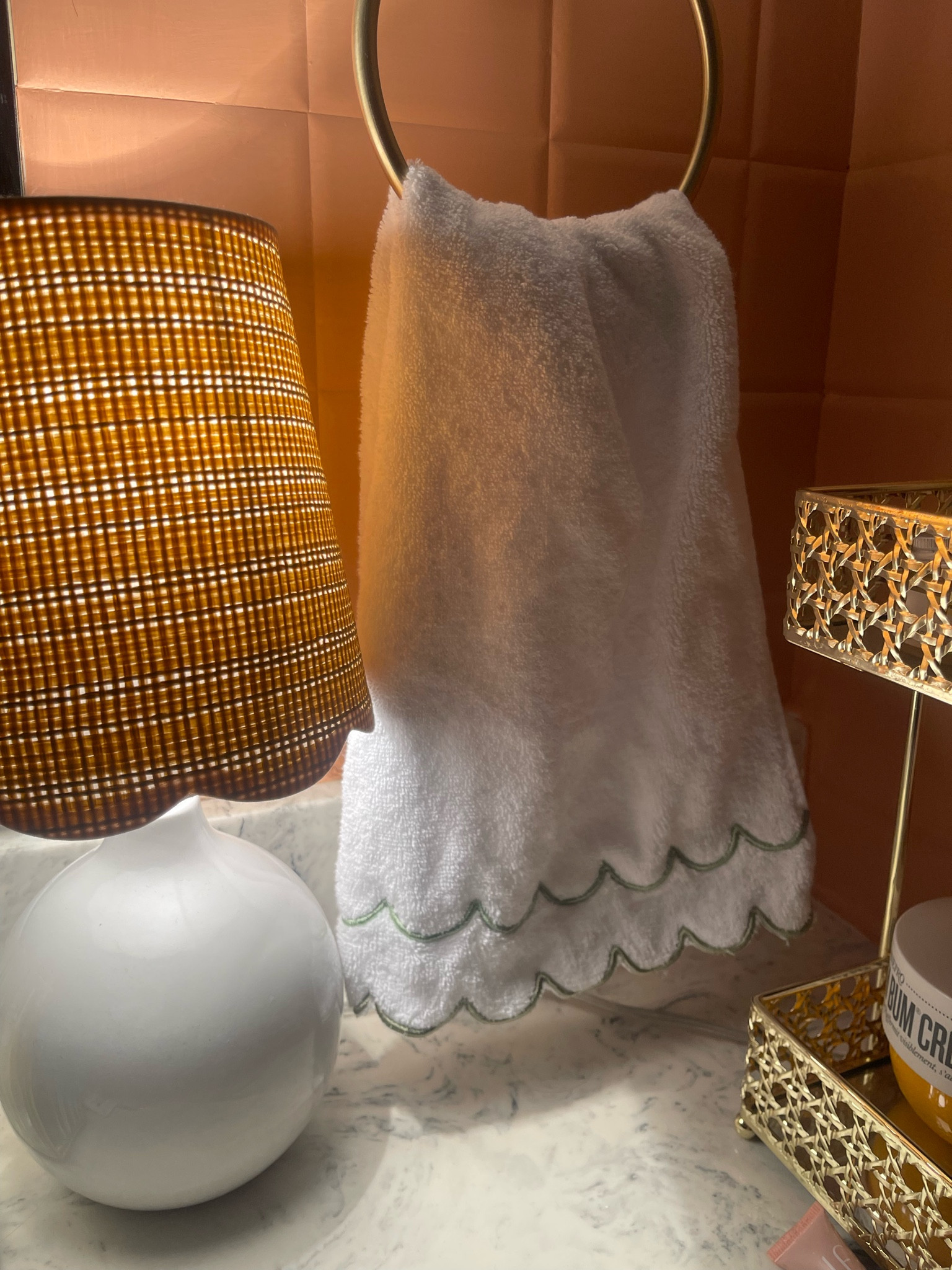 Loving these scalloped hand towels I snagged from Amazon! A perfect Christmas gift that you could personalize with a monogram 🤍

#LTKFindsUnder50 #LTKGiftGuide