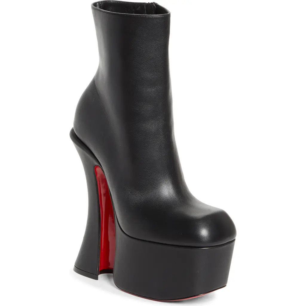 Christian Louboutin Aquabootie Platform Bootie in Black at Nordstrom, Size 7Us | Nordstrom