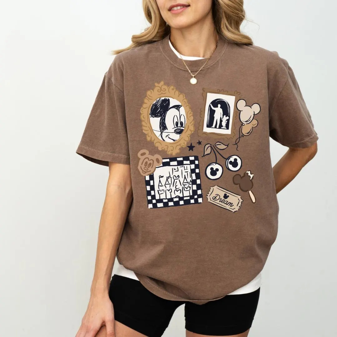 Coquette Magical Mouse Neutral Aesthetic Shirt | Unique Magical Vacation Shirt | Princess Park Sh... | Etsy (US)