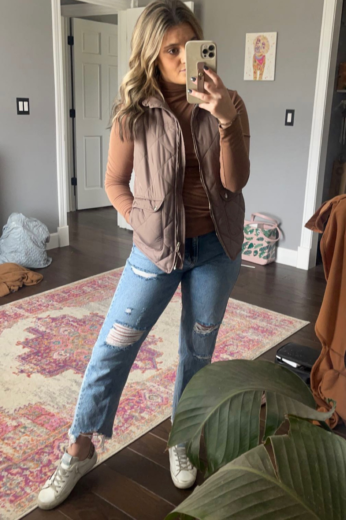 Neutral colors. Vest. Winter outfit. 

#LTKSeasonal #LTKshoecrush #LTKstyletip