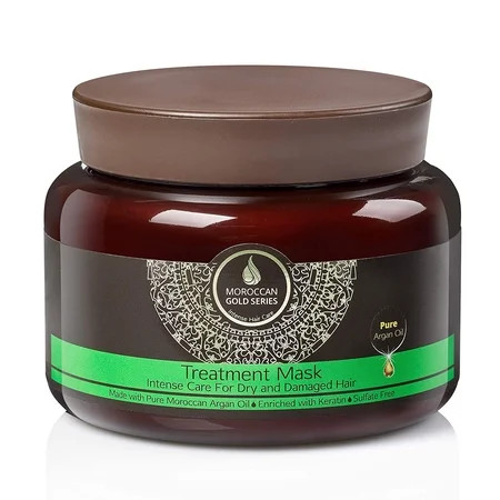 Moroccan Gold Series Argan Treatment Hair Mask 550ml/18.6oz Deep Hydrating Argan Oil Hair Mask for D | Walmart (US)