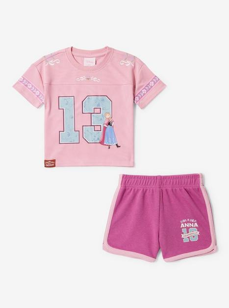 Disney Frozen Anna Football Jersey Toddler Shirt and Short Set — BoxLunch Exclusive | BoxLunch | BoxLunch