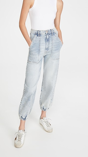 The Wrapper Patch Springy Ankle Jeans | Shopbop