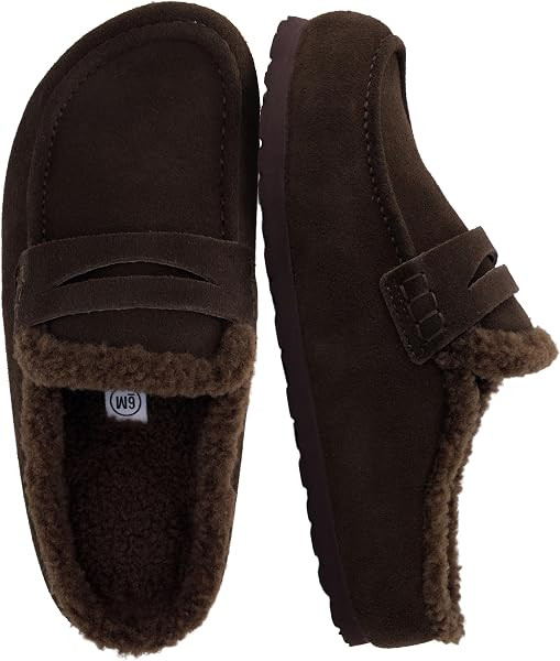 CUSHIONAIRE Casey Genuine Suede Moccasin Slippers for Women, Cozy House Shoes with Moc Toe and Pe... | Amazon (US)