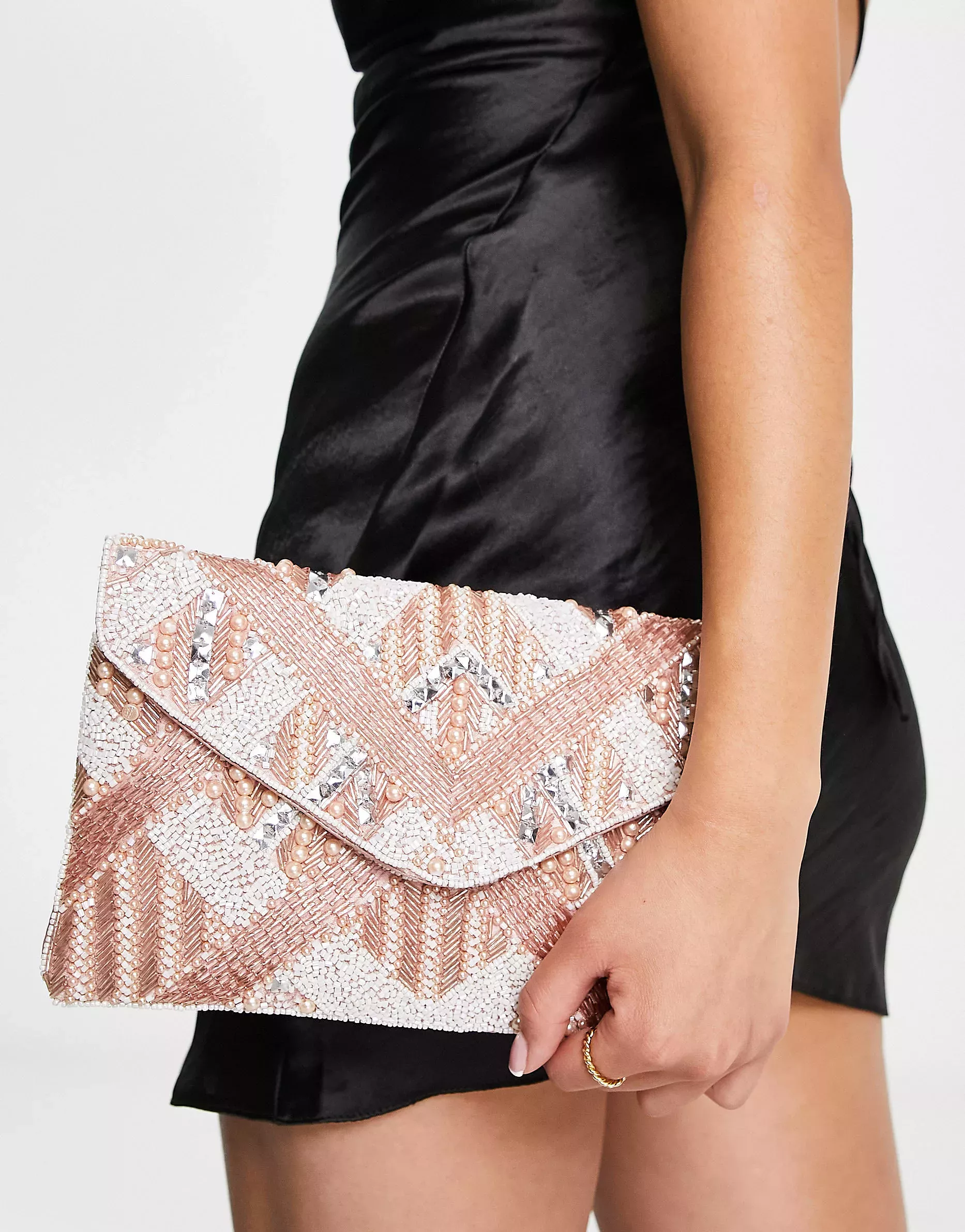 ASOS Beaded Embellished Clutch Bag