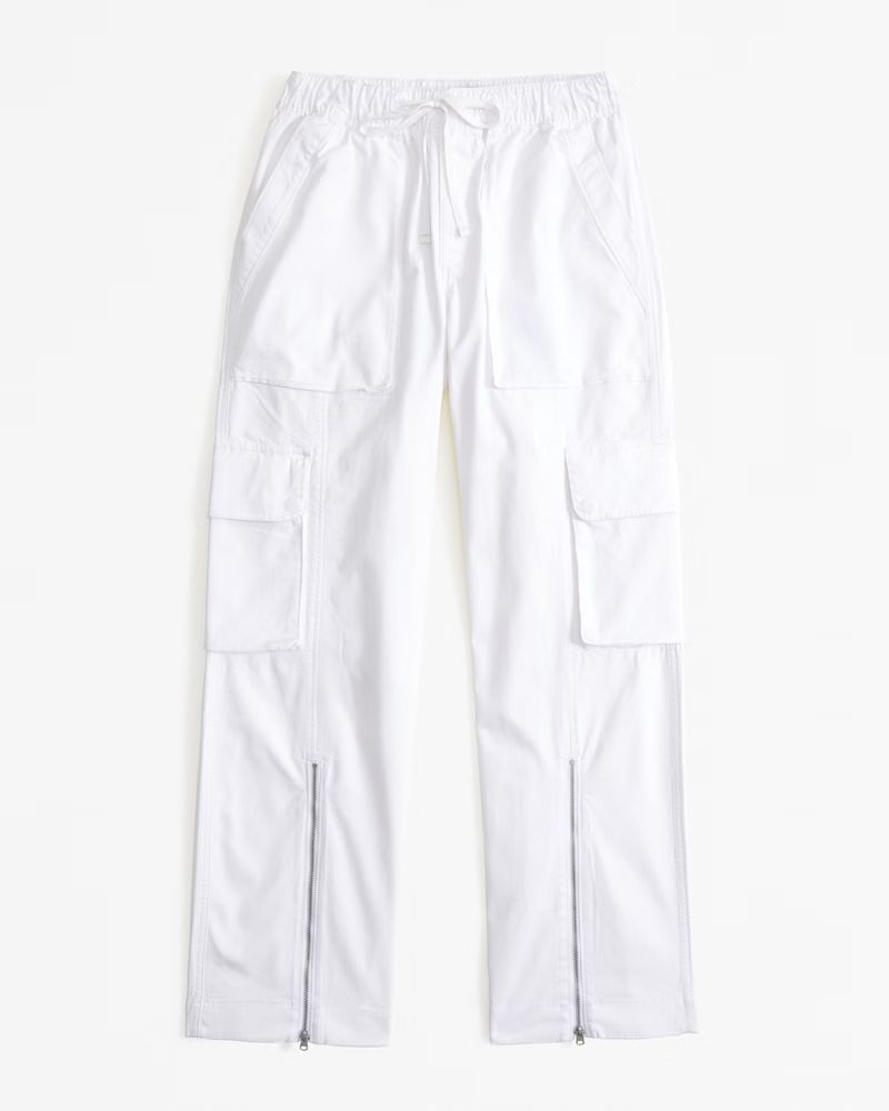 Pull-On Wide Leg Cargo Pant | Abercrombie & Fitch (US)