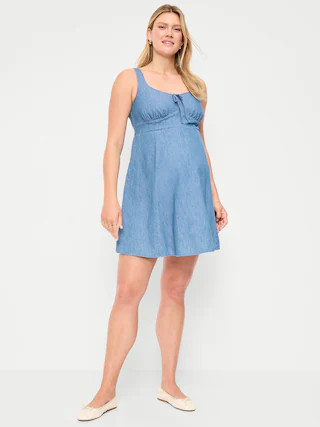 Maternity Fit & Flare Cami Mini Dress | Old Navy (US)