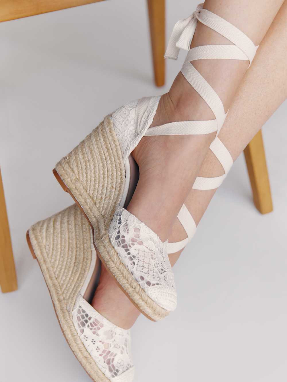Camilla Lace Up Wedge Espadrille | Reformation (Global)