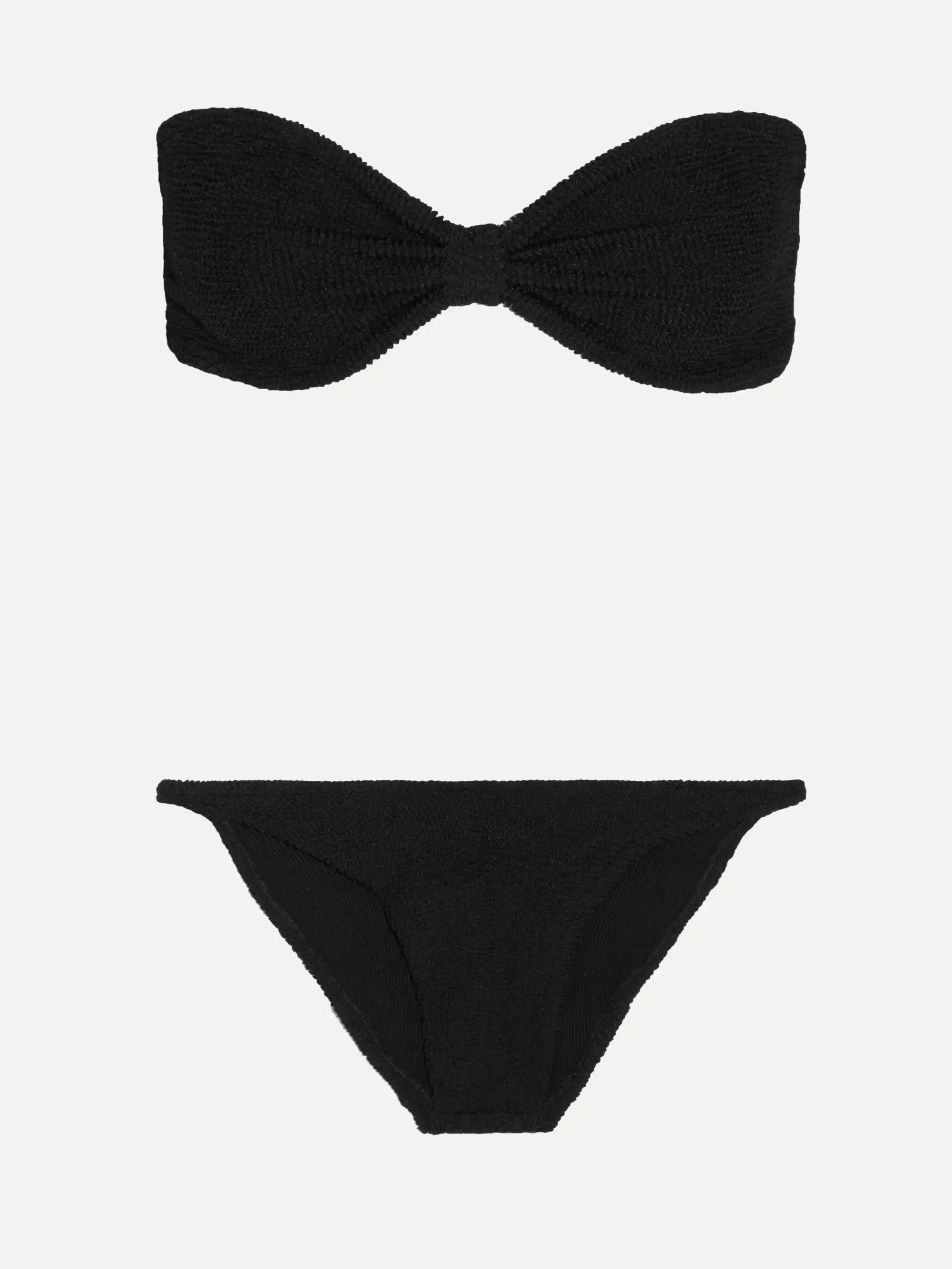 + NET SUSTAIN Jean seersucker bandeau bikini | NET-A-PORTER (US)