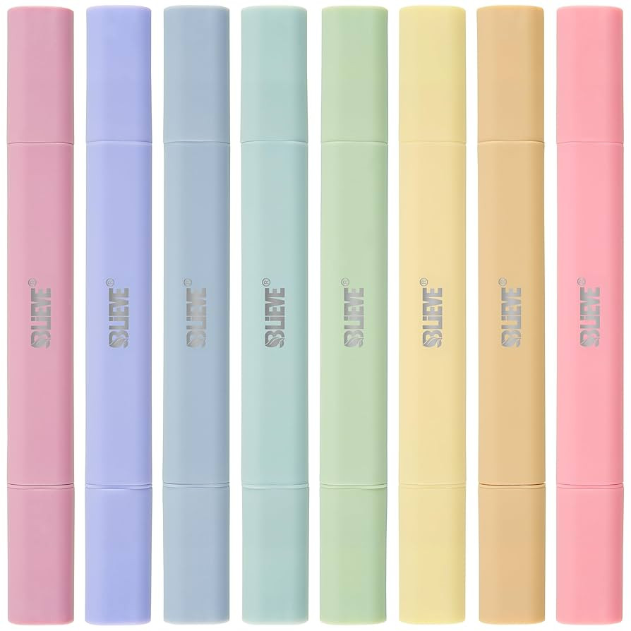 BLIEVE- Aesthetic Bible Highlighters No Bleed Through Assorted Colors, Cute Highlighter Dual Tip ... | Amazon (US)