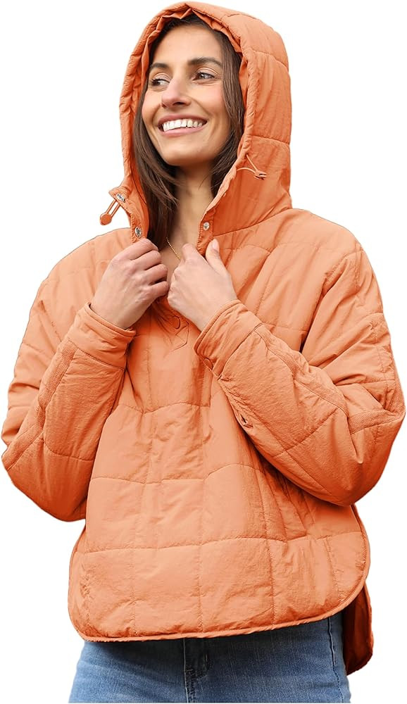 AMEBELLE Women's Oversized Hooded Puffer Jacket Quilted Lightweight Winter Warm Pullover Padded H... | Amazon (US)