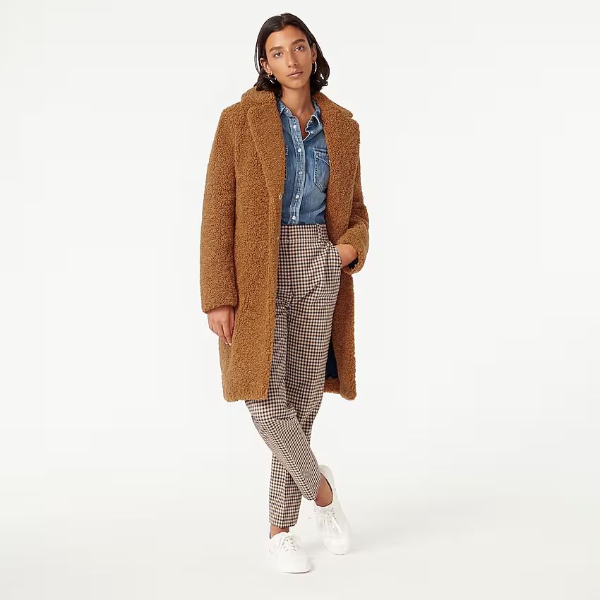 Teddy sherpa topcoat | J.Crew US