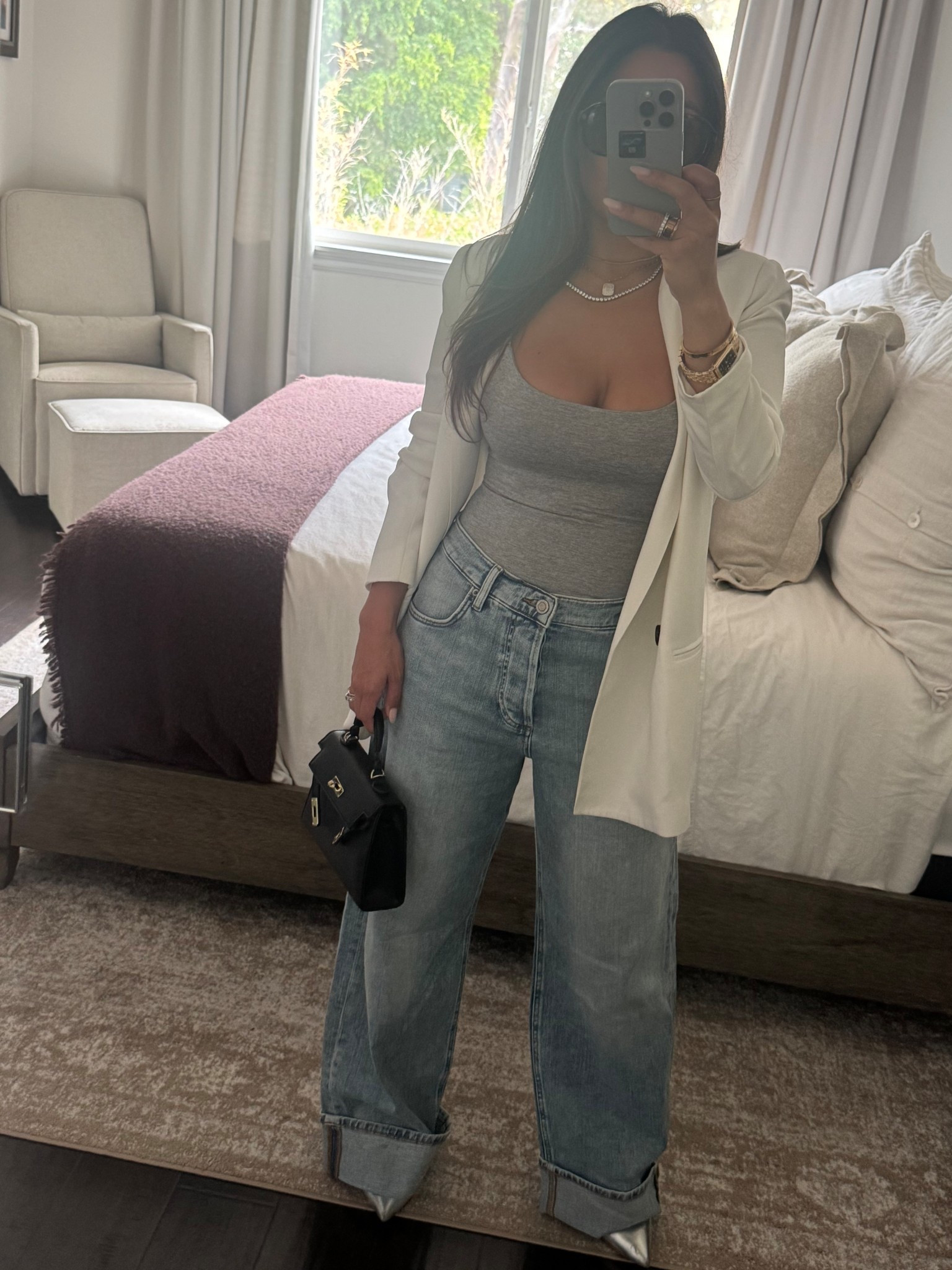 Jeans are Zara but posted a similar style 
