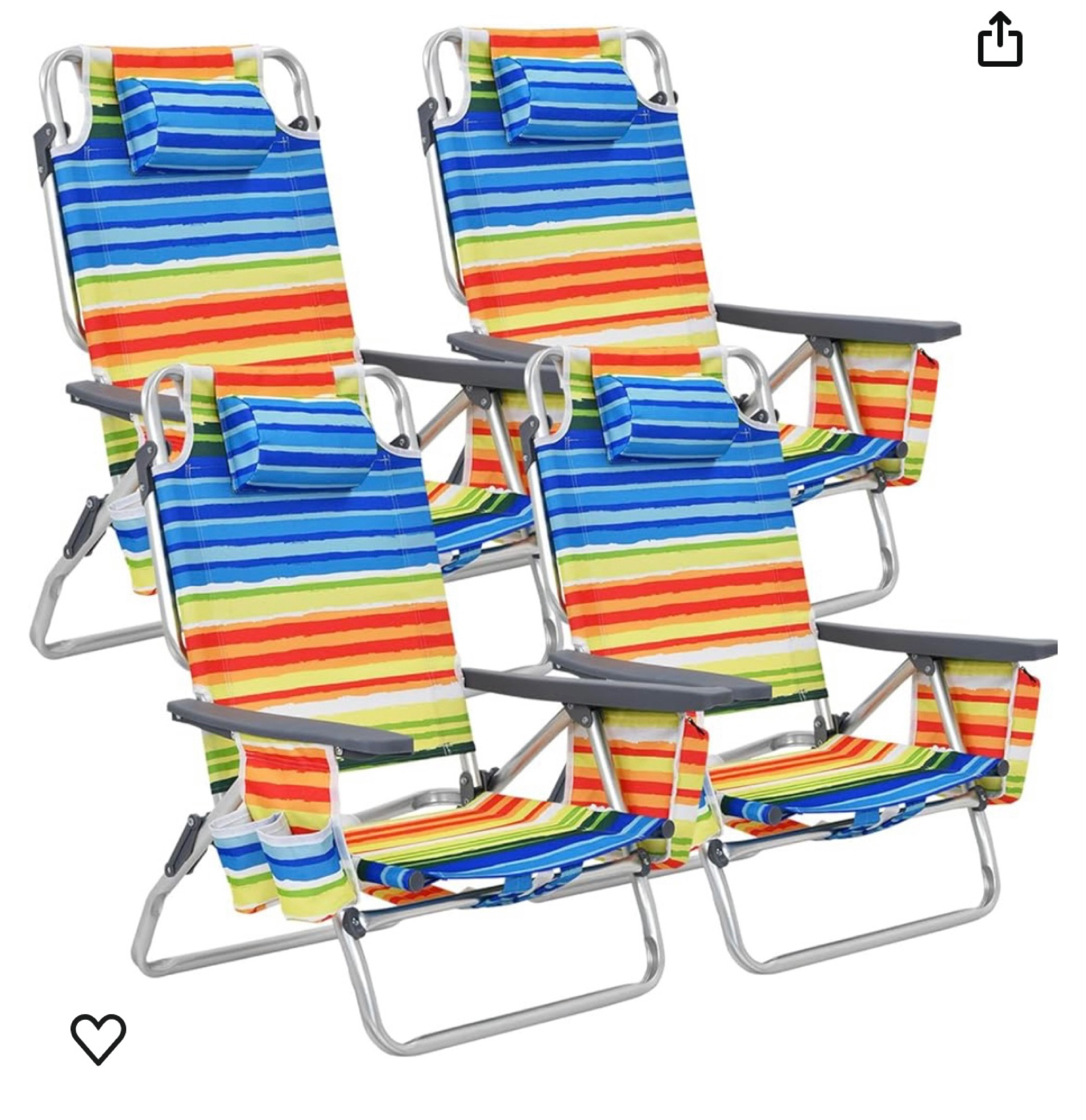 BEST beach chairs. 
River chairs. 
Pool chairs. 
Backpack straps, small ice chest baggie attached, two cup holders, multiple leaning levels, lightweight. 
Amazon. 
#LTKBeach 

#LTKSwim #LTKTravel