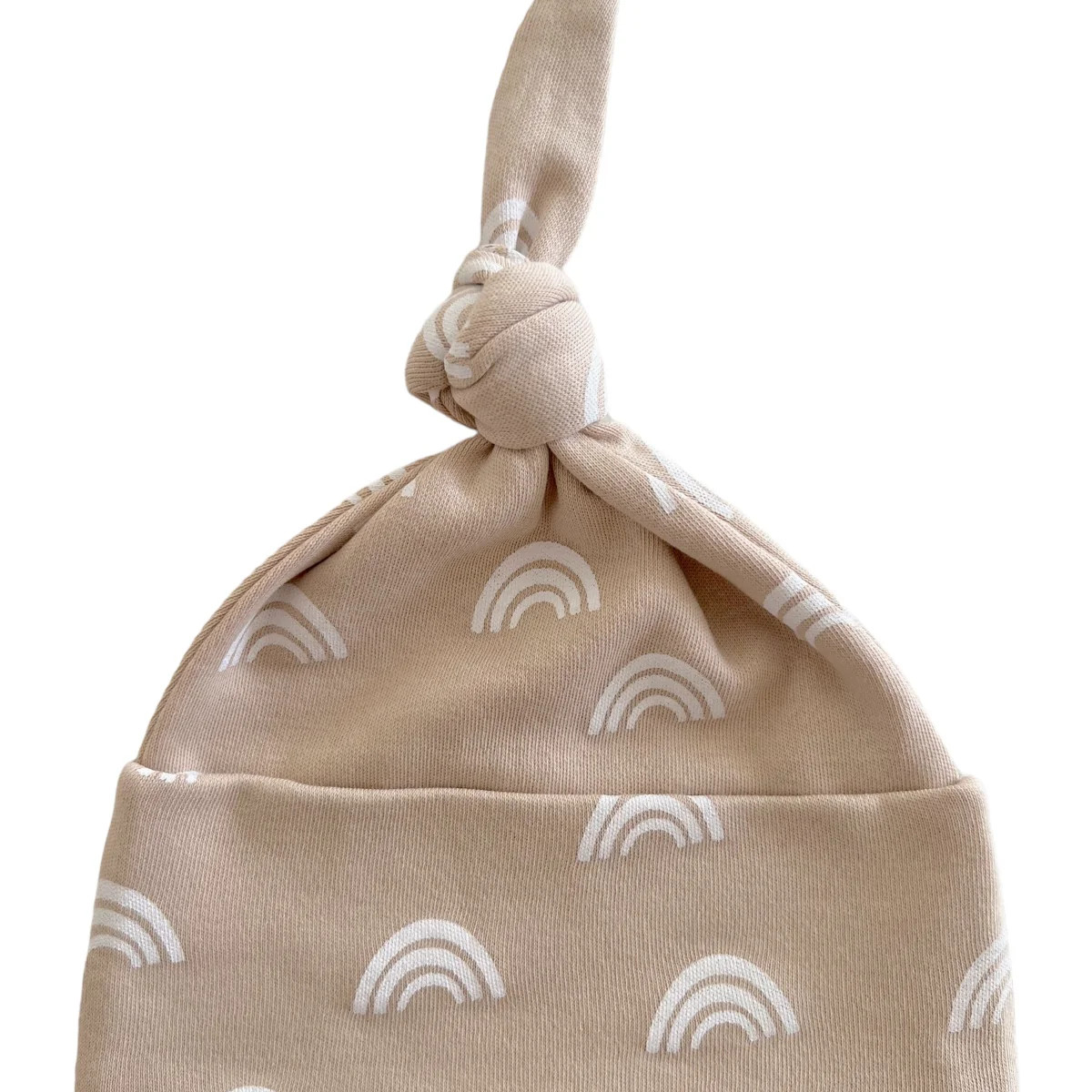 Tan Rainbow / Organic Beanie | SpearmintLOVE