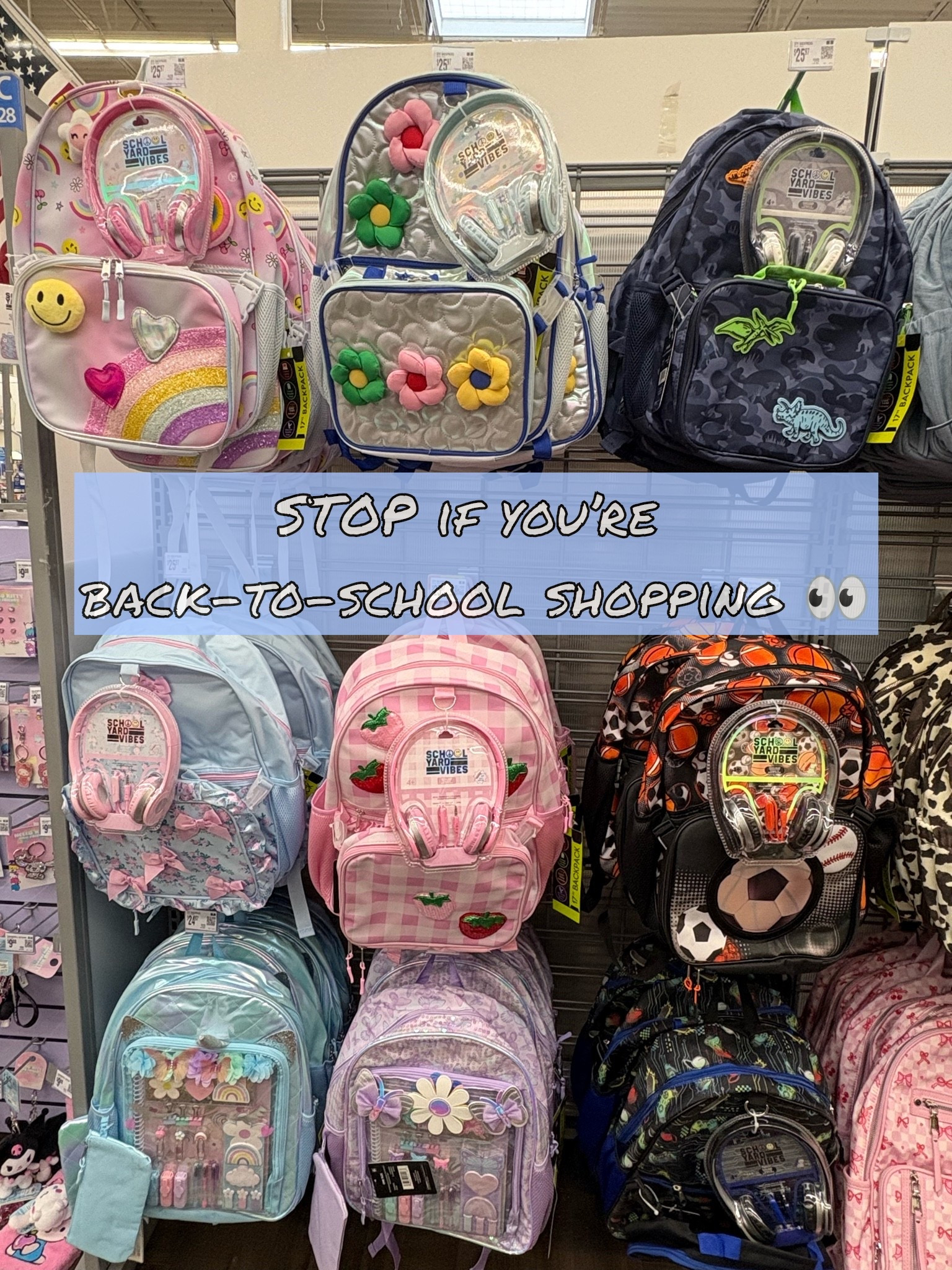 Schoolyard Vibes 17" 3 Piece Backpack Sets with Headphones and Kids Lunch Box

Back-to-school shopping just got SO much easier! 🎒✨

These Schoolyard Vibes 17” 3-Piece Backpack Sets are such a great find for busy moms and students! Each set comes with a backpack, matching lunch box, and headphones—everything they need to start the school year ready.

With so many fun designs to choose from (dinosaurs, video games, sports, unicorns, florals, strawberries, and bows), there’s a style for every personality. Whether your student loves bold prints, cute designs, or something more classic, these sets make it easy to find a favorite.

At just $25, this is an affordable back-to-school backpack set that gives you three essentials in one purchase. Perfect for elementary and middle school students who want a backpack they’ll actually be excited to carry!

#LTKKids #BackToSchool #BackpackSet #KidsBackpack #SchoolSupplies #MiddleSchoolStyle #StudentEssentials #WalmartFinds #MomFinds #SchoolShopping #KidsFashion #LTKFinds

#LTKmomlife #LTKSeasonal
