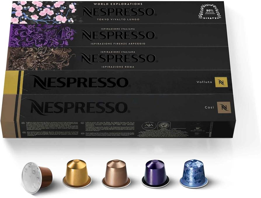 Nespresso Capsules Original Line, Ispirazione Variety Pack, Mild, Medium, Dark Roast Espresso Cof... | Amazon (US)