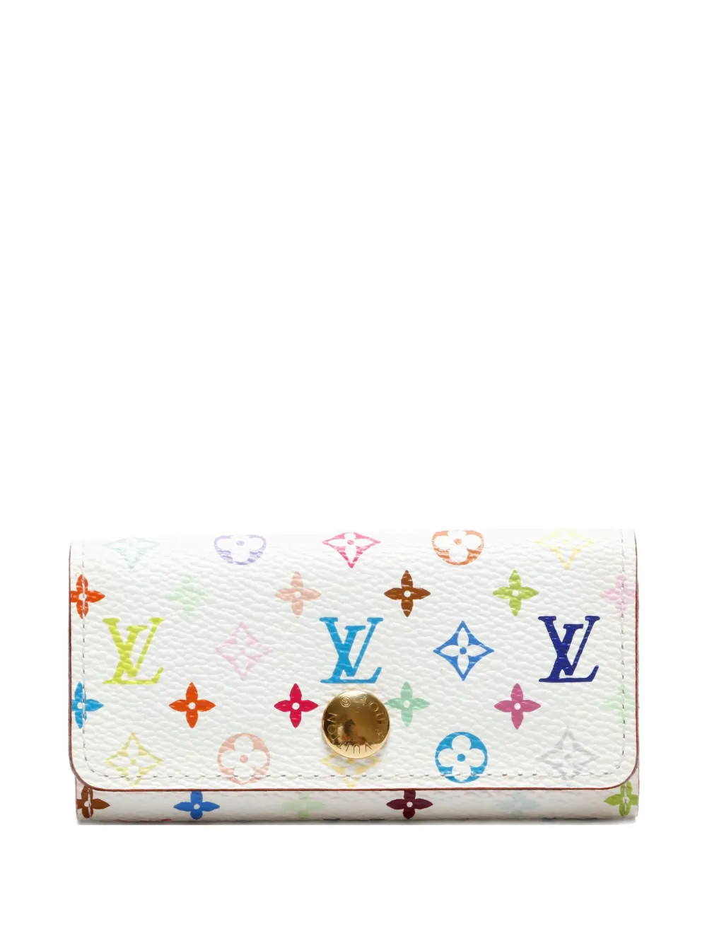 Louis Vuitton Pre-Owned x Takashi Murakami Multiclés 4 key case - White | Farfetch Global