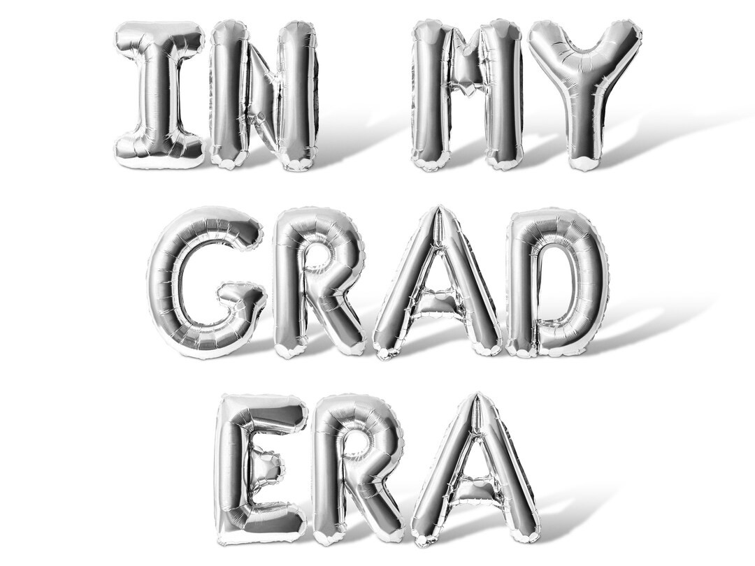 In My Grad Era Letter Balloon Banner 10 Color Options Graduation Day Party Decorations DIY 16 Bal... | Etsy (US)