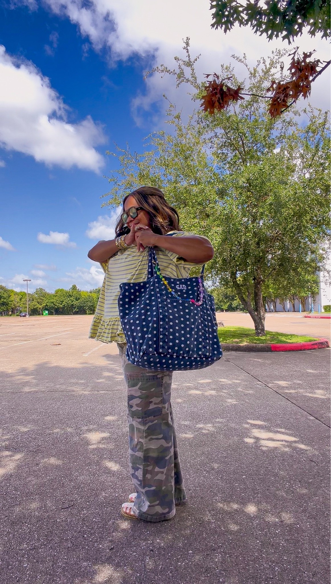 OOTD: wore this to the movies this weekend! Love these camo pants, they come in short, regular and tall lengths! I’ve had them for years & im wearing a medium here!

#LTKmomlife #LTKootd
