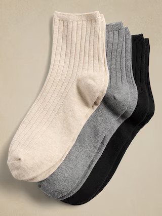 Short Trouser Socks (3 Pack) | Banana Republic Factory | Banana Republic Factory