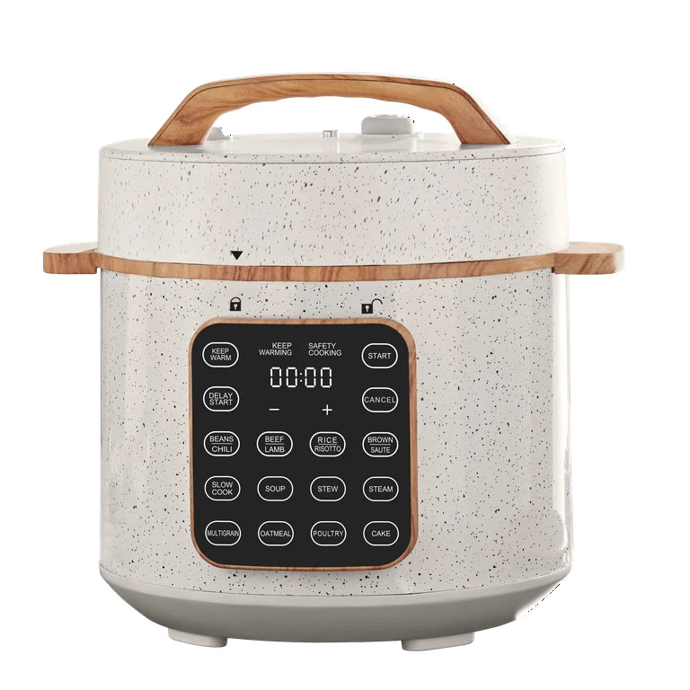 The Pioneer Woman 6 Qt Pressure Cooker with Touch Control Display, Linen Speckle, New - Walmart.c... | Walmart (US)