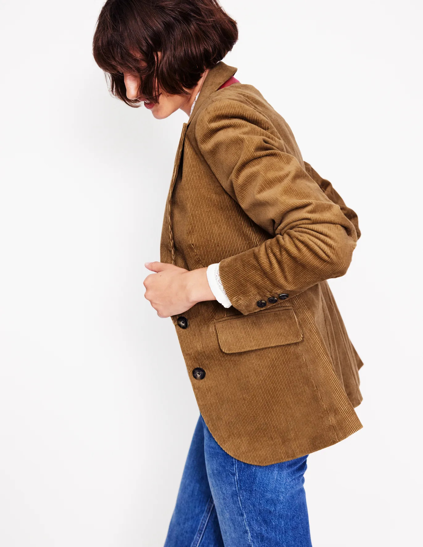 Marylebone Cord Blazer  - Camel | Boden UK | Boden UK