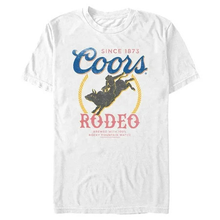 Men's Coors Distressed Cowboy Rodeo Graphic T-Shirt | Walmart (US)