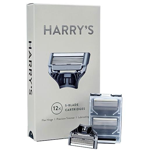 Harrys Razor Blades (3 Packs of 4) in Durable Hinged Water Friendly Travel Cases | Amazon (US)