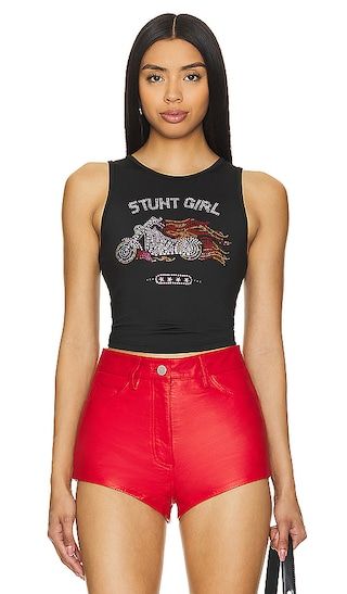 x REVOLVE Stunt Girl Tank in Black | Revolve Clothing (Global)