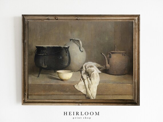 Kitchen PRINTABLE ART  Pots Painting  Still Life Digital | Etsy | Etsy (US)