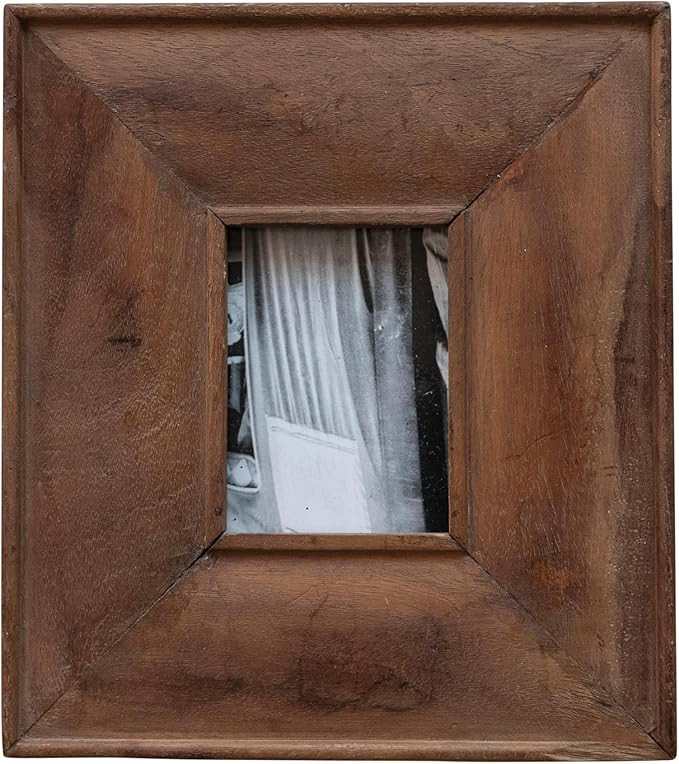 Creative Co-Op Found Reclaimed Wood Photo Frame, Brown | Amazon (US)