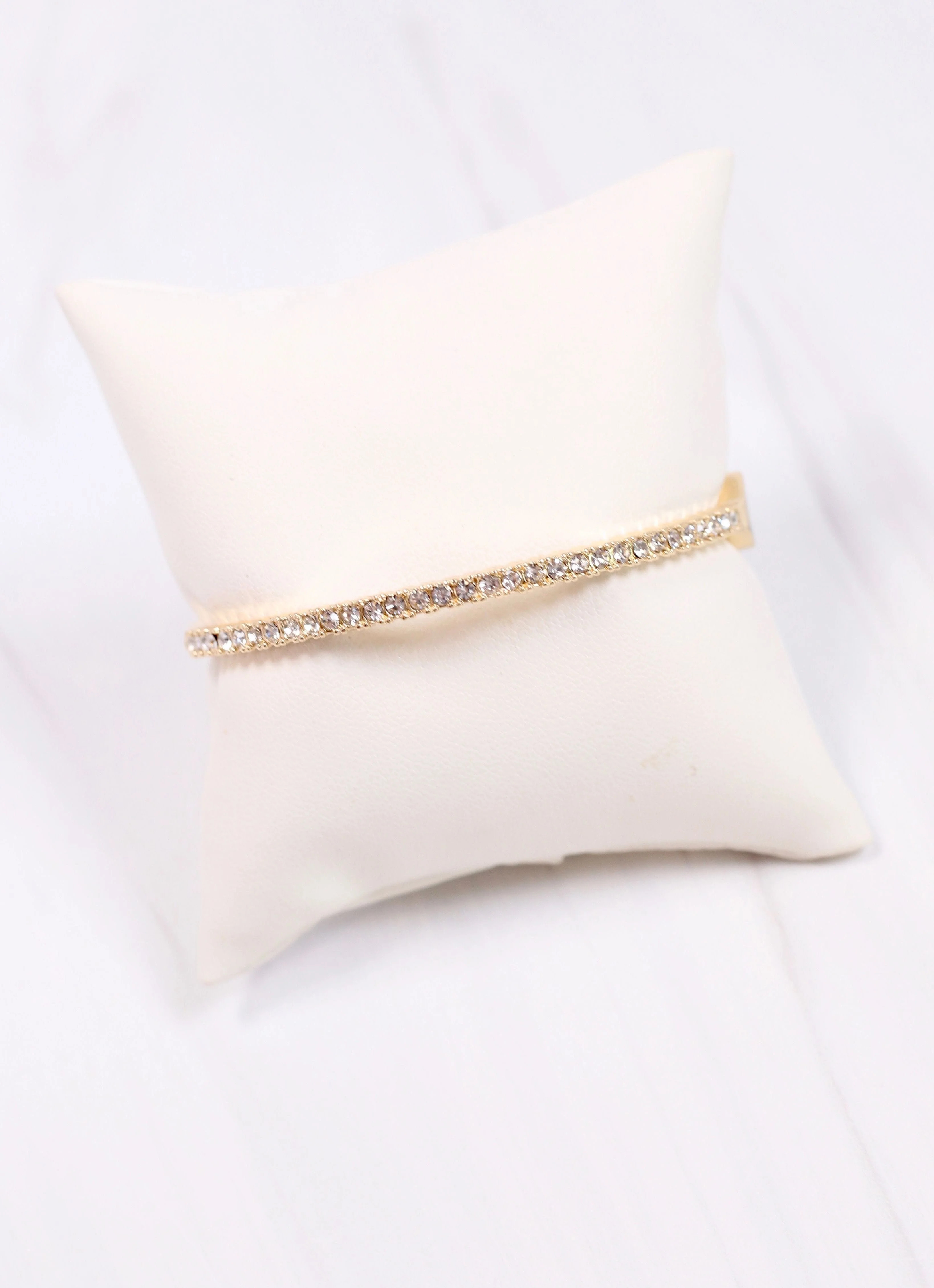 Francesca CZ Bracelet GOLD | Caroline Hill