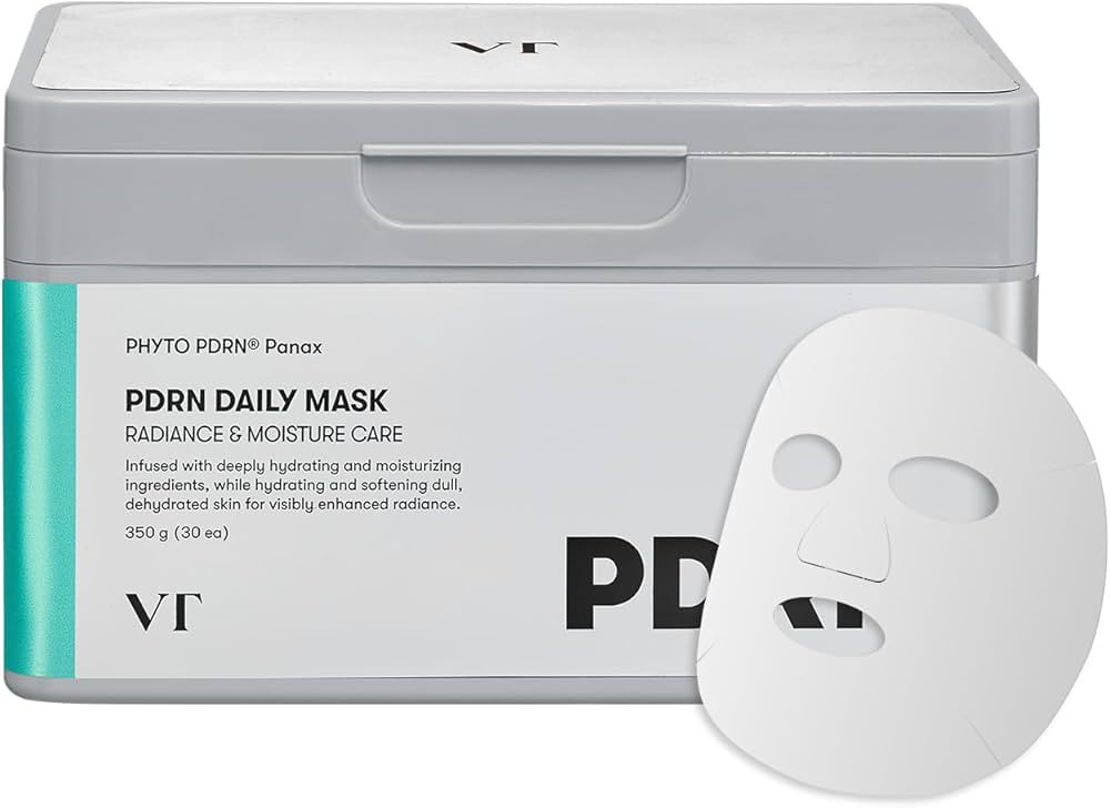 VT COSMETICS PDRN Daily Mask 30 Sheets, Vegan PDRN for Skin Restoration & Radiance, Hydrating & M... | Amazon (US)