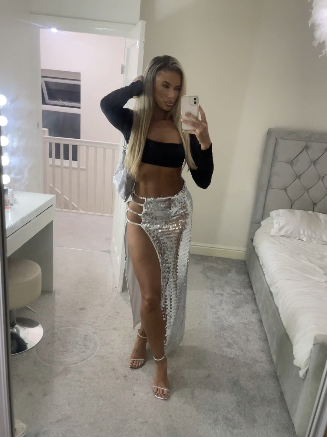 Okkkk girls this cut out sequin split thigh skirt is a must it’s so stunning, perfect for sparkle season, I’m in love ❣️ heels are so pretty too and they match perfectly! 

#LTKparties #LTKSeasonal #LTKHoliday