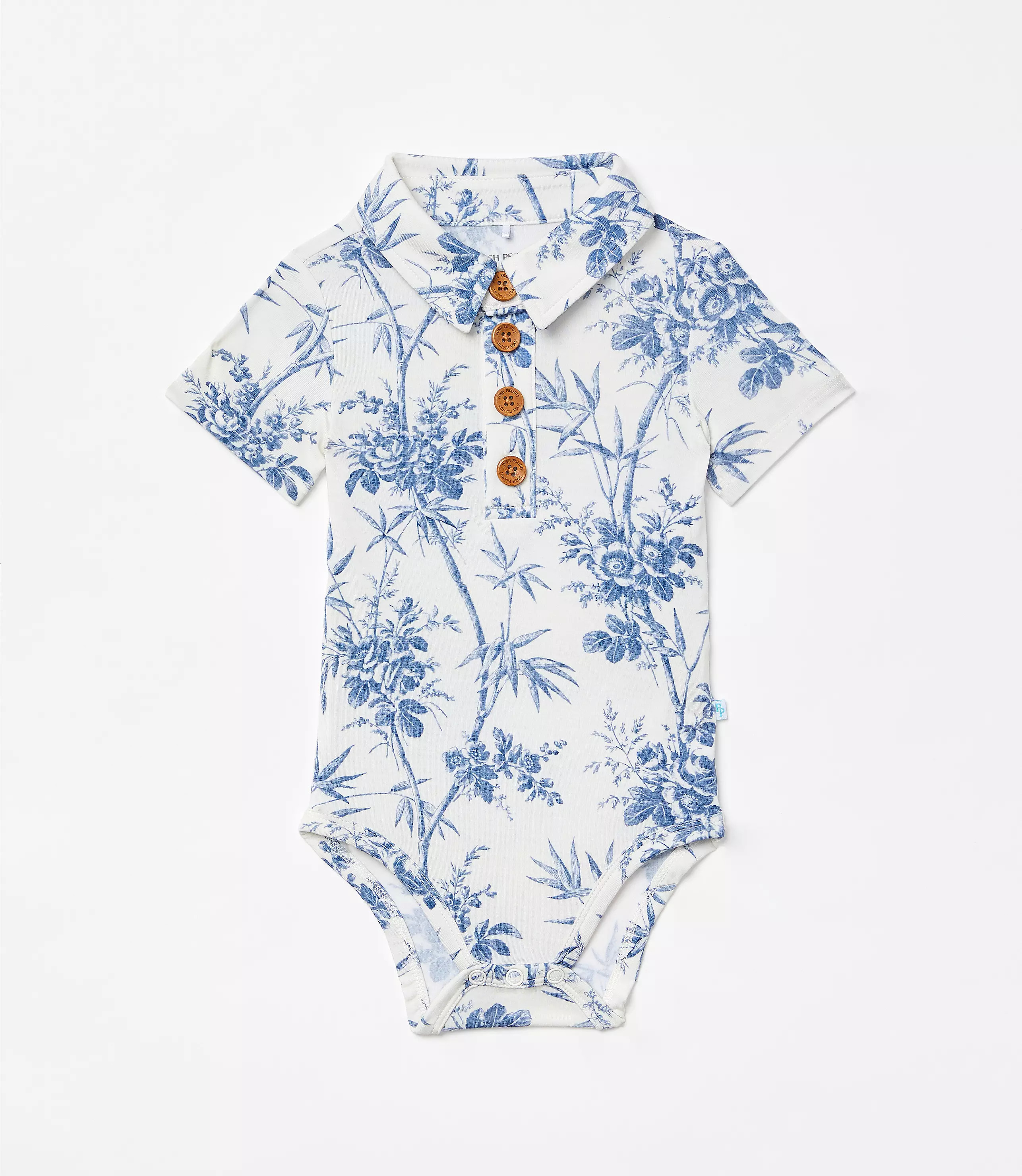 Posh Peanut X LOFT Palm Short Sleeve Collared Bodysuit | LOFT