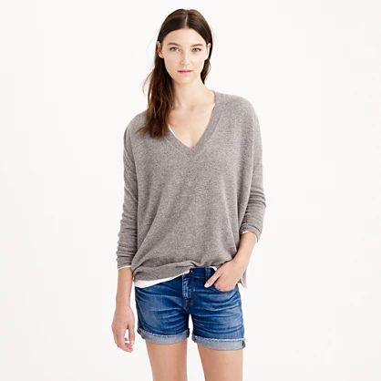 Collection cashmere boyfriend V-neck sweater | J.Crew US