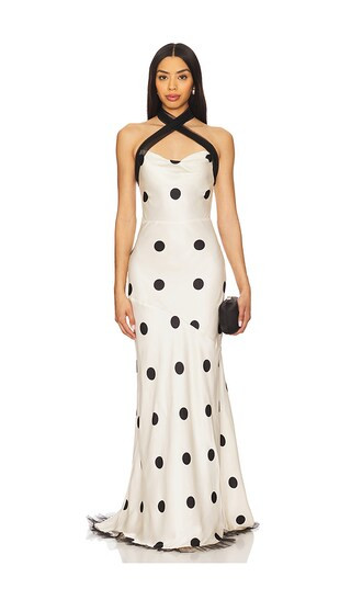 Dorothy Dot Gown in Cream | Revolve Clothing (Global)