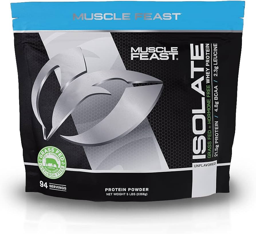 Muscle Feast Grass-Fed Whey Isolate Protein_Supplement_Powder, All Natural Hormone Free Pasture R... | Amazon (US)