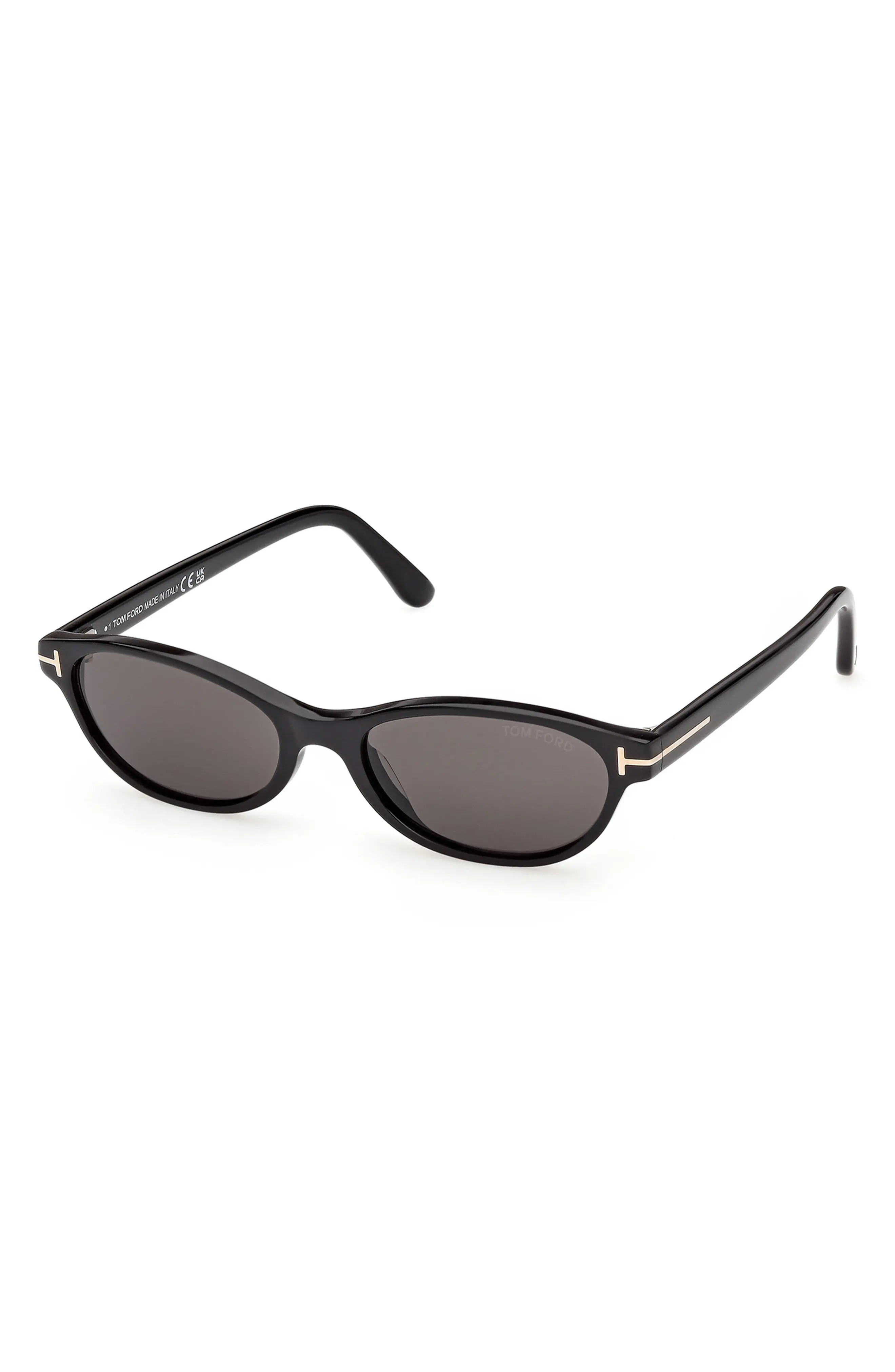 TOM FORD Chloe 52mm Oval Sunglasses in Transparent Sage /Green Lens at Nordstrom | Nordstrom
