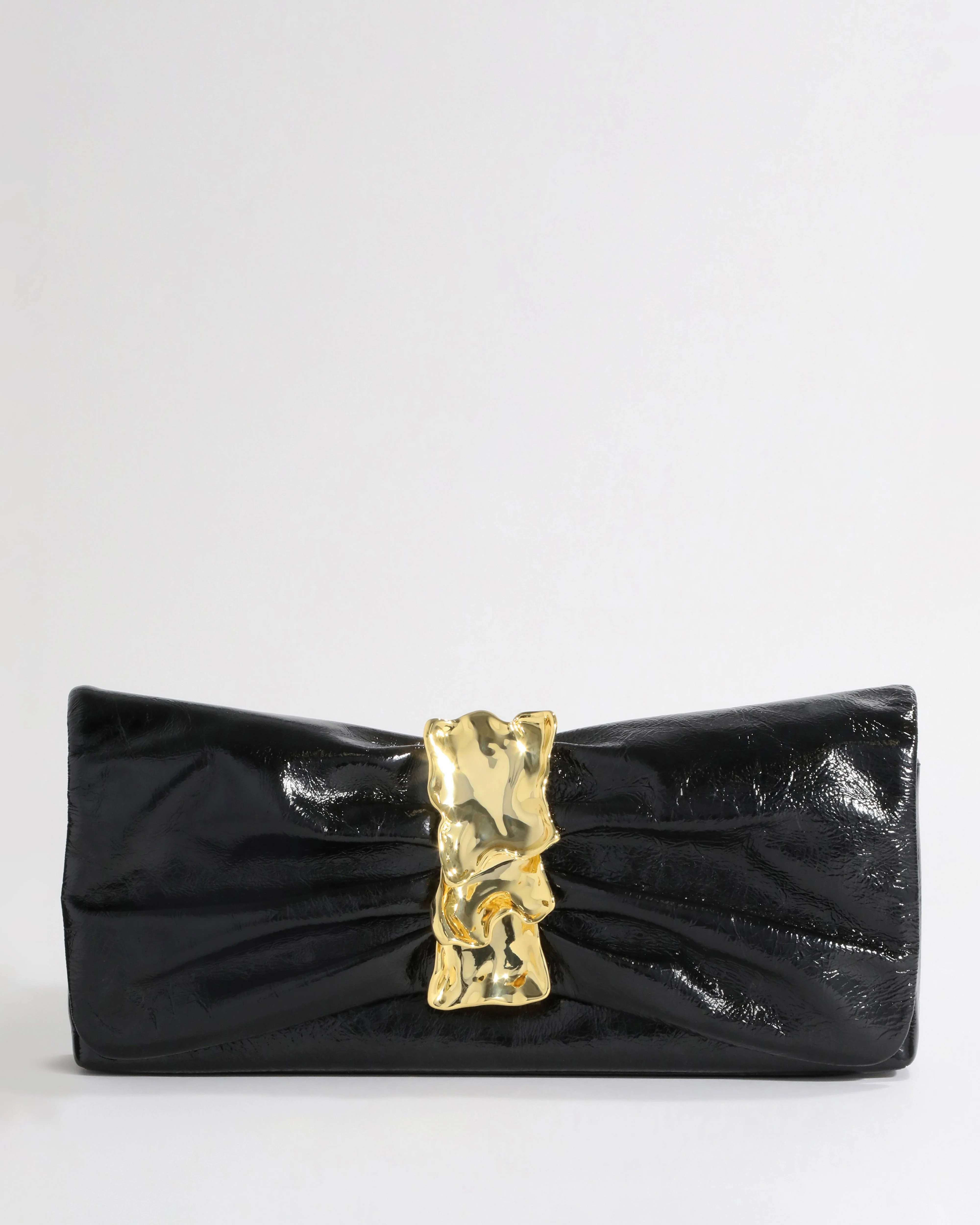 Black and Gold Ribbon Convertible Shoulder Bag | Alexis Bittar | Alexis Bittar