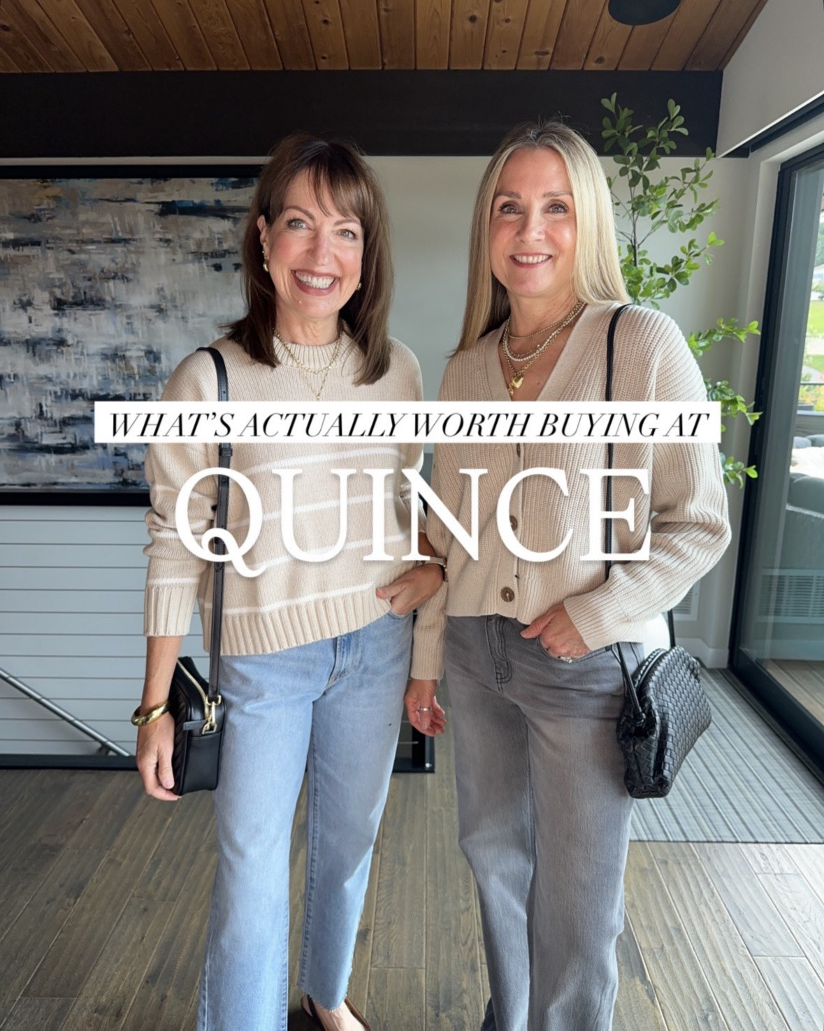 If you’ve never shopped @Quince before, come for the jaw-dropping prices on top quality sweaters & denim, and stay for the amazing selection and free shipping & returns for 365 days!

We’re hooked and we can’t get enough! They’re always adding more too—I recently bought their jersey sheets, and trust me when I say these are NOT your average overstretched, flimsy jersey sheets! So good. 

Everything we try has that same level of exceptional quality but with affordable pricing. 

We’re both 5’6” and wear small in sweaters and 27 in jeans.

#LTKOver40 #LTKSeasonal #LTKdayinmylife