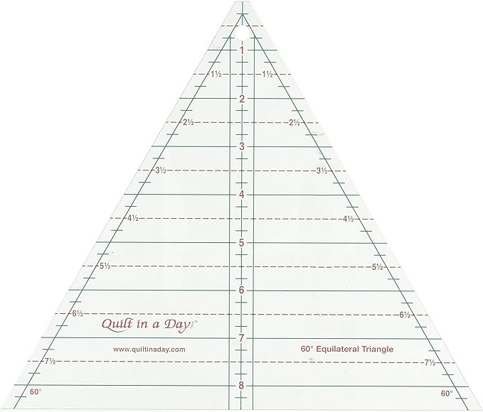 Quilt In A Day Equilateral Triangle Ruler, 8.5", Clear | Amazon (US)