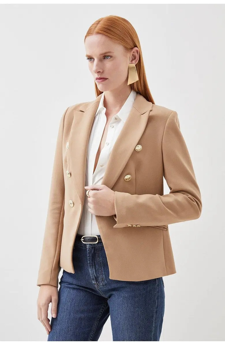 Tailored Button Military Blazer | Nordstrom