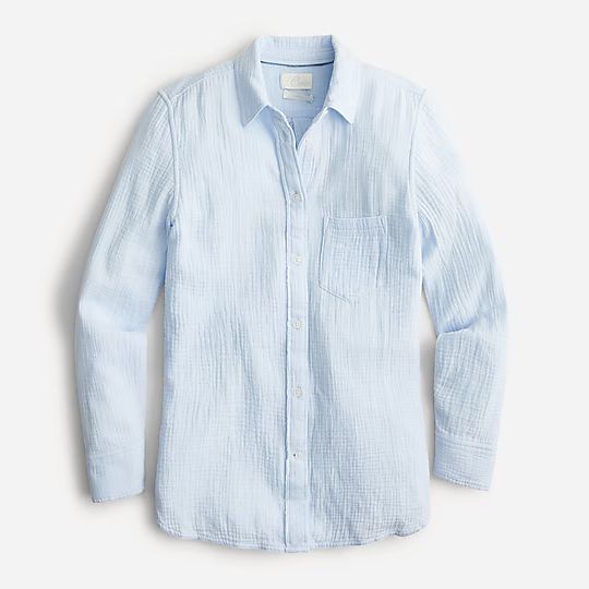 Classic-fit soft gauze shirt | J.Crew US