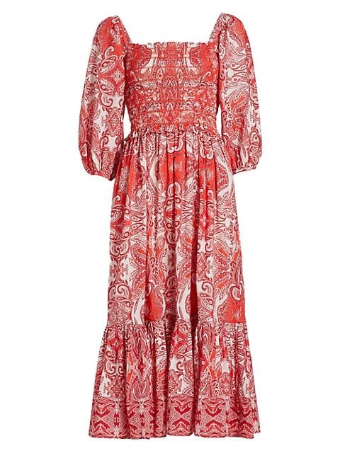 Cara Cara Jazzy Paisley Print Dress | Saks Fifth Avenue